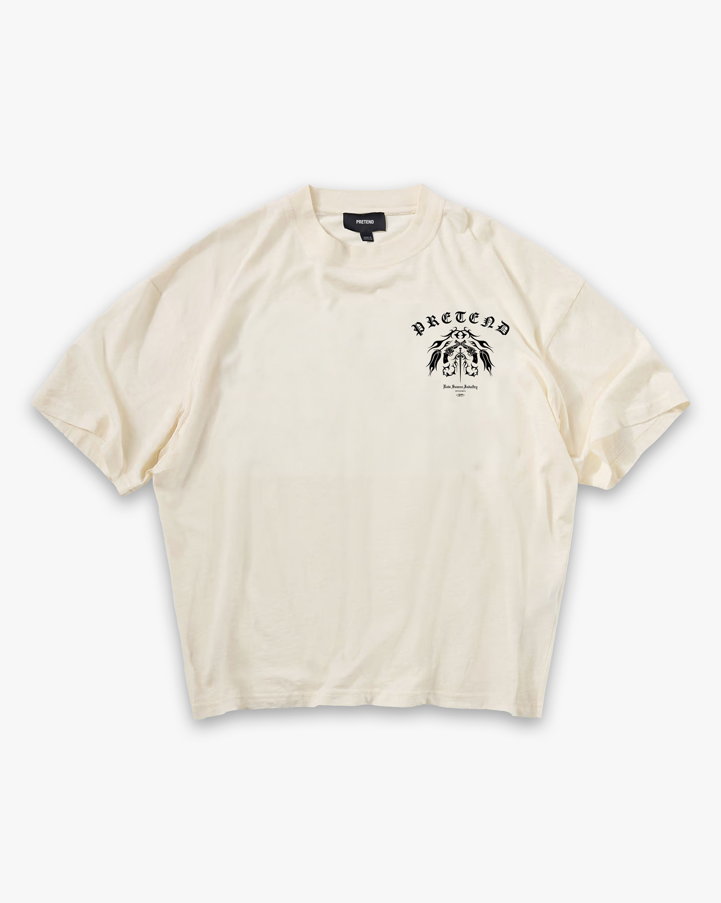 PRETEND MAFIA TEE - BUTTERCREAM