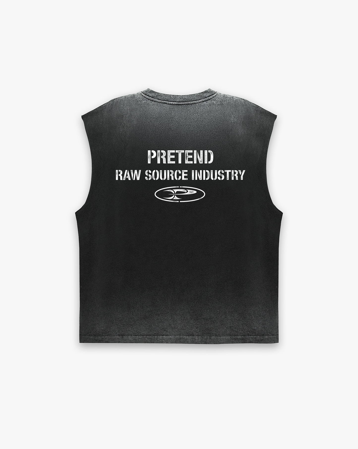 RAW FADED SLEEVELESS - BLACK