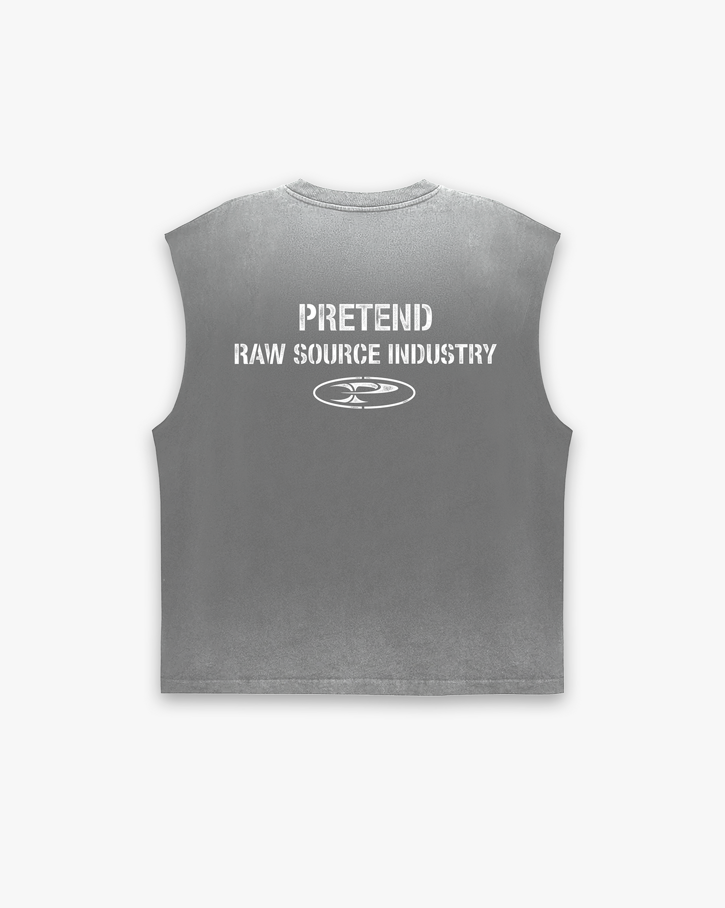 RAW FADED SLEEVELESS - GREY