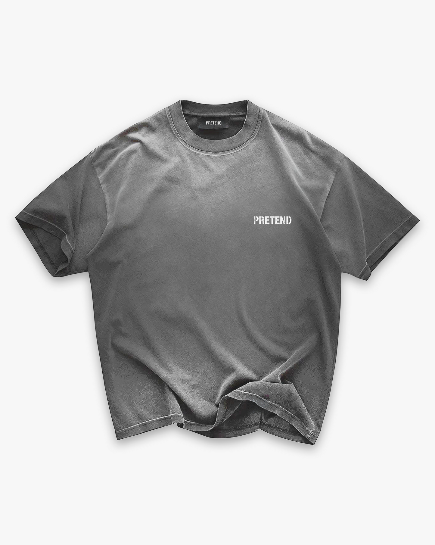 RAW TYPO TEE - FADED GREY