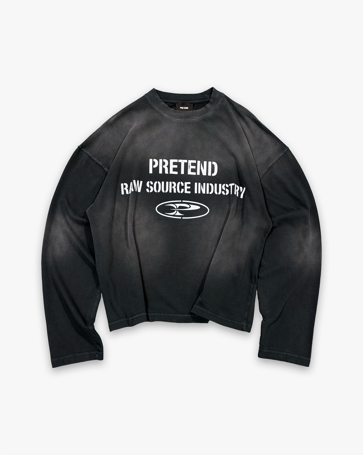 RAW LONGSLEEVE — WASHED BLACK