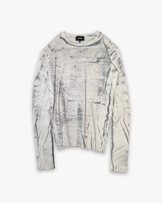 RAW RIBBED LONGSLEEVE - FOSIL