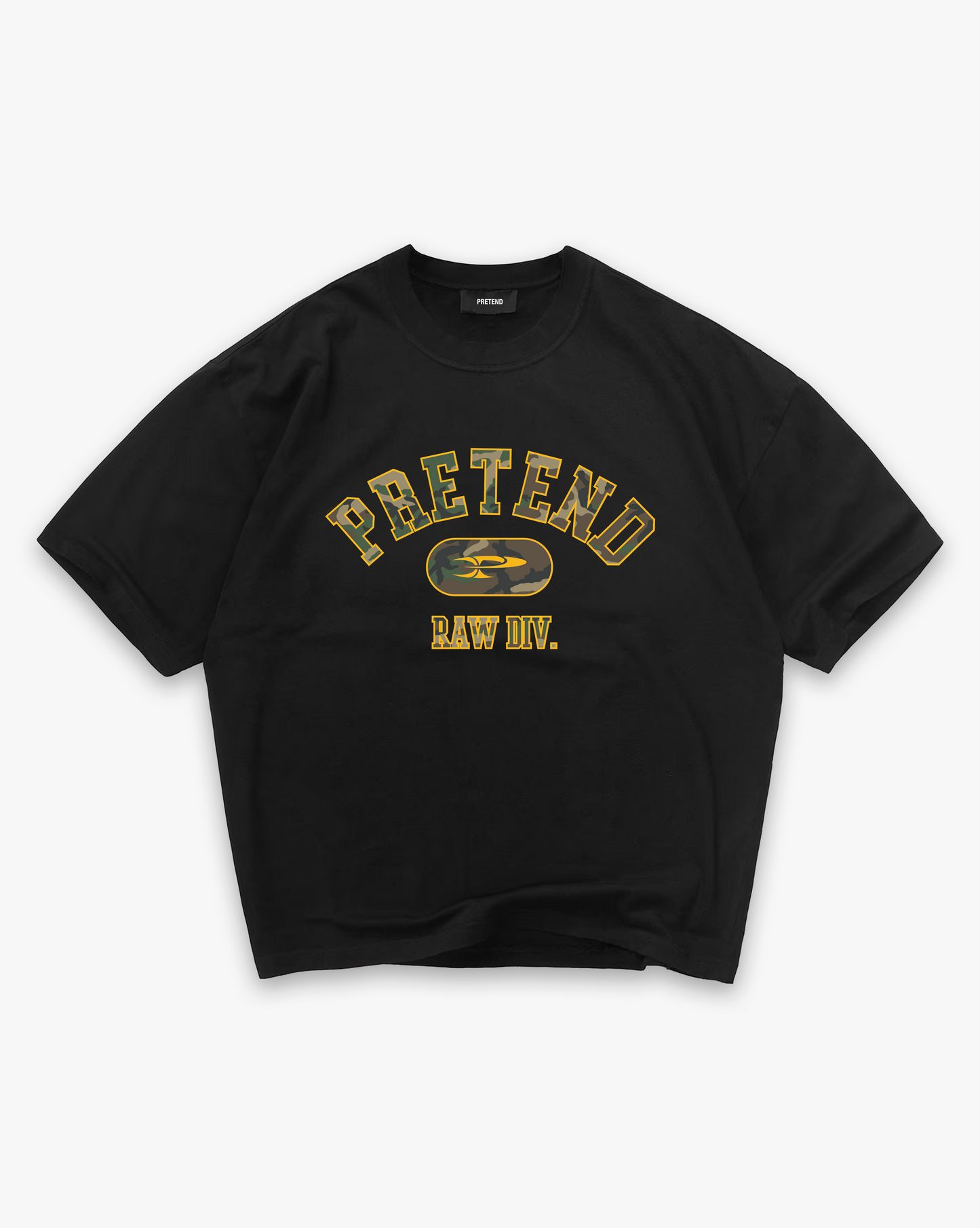 DIV. CAMO TEE - BLACK&YELLOW