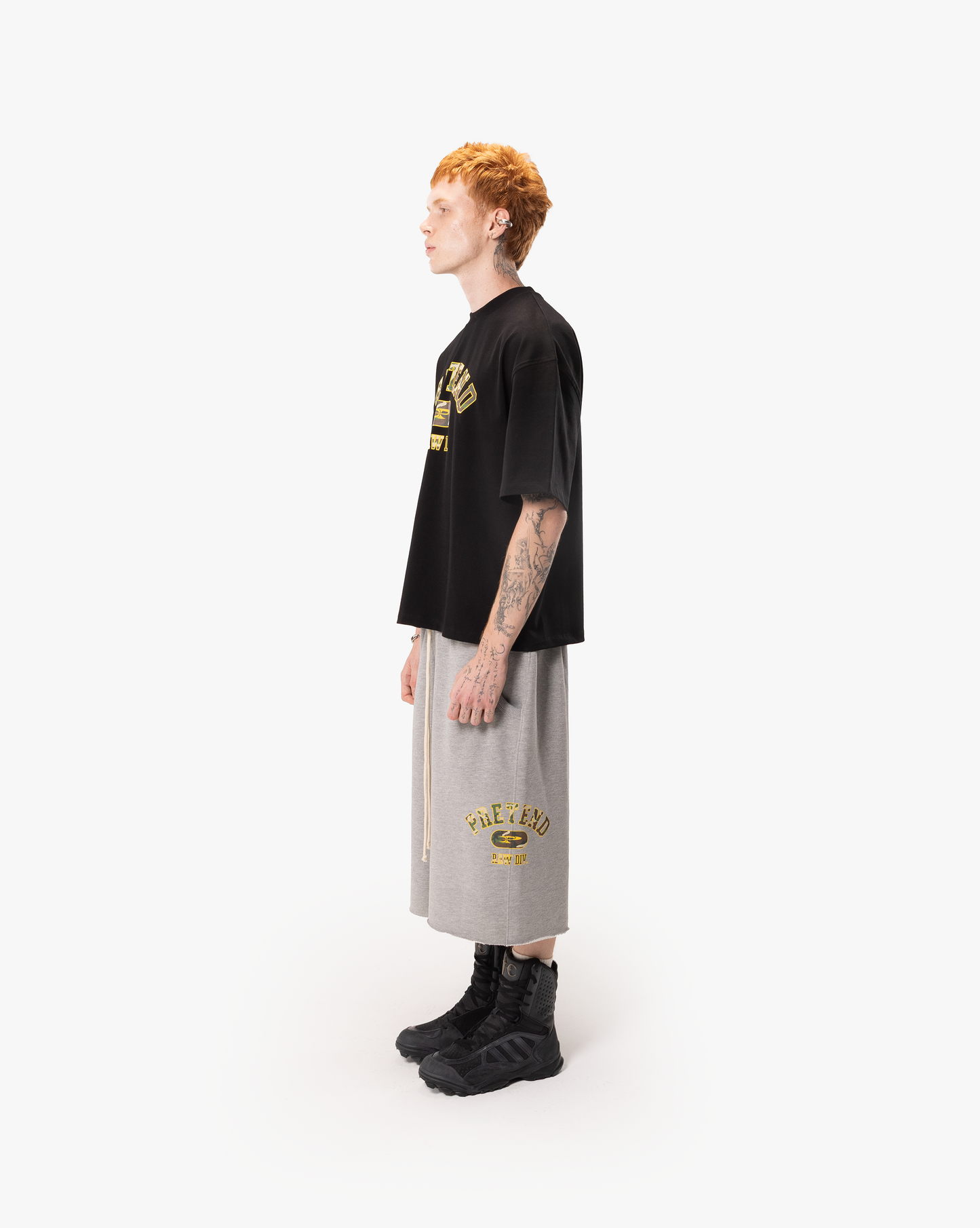 DIV. CAMO TEE - BLACK&YELLOW