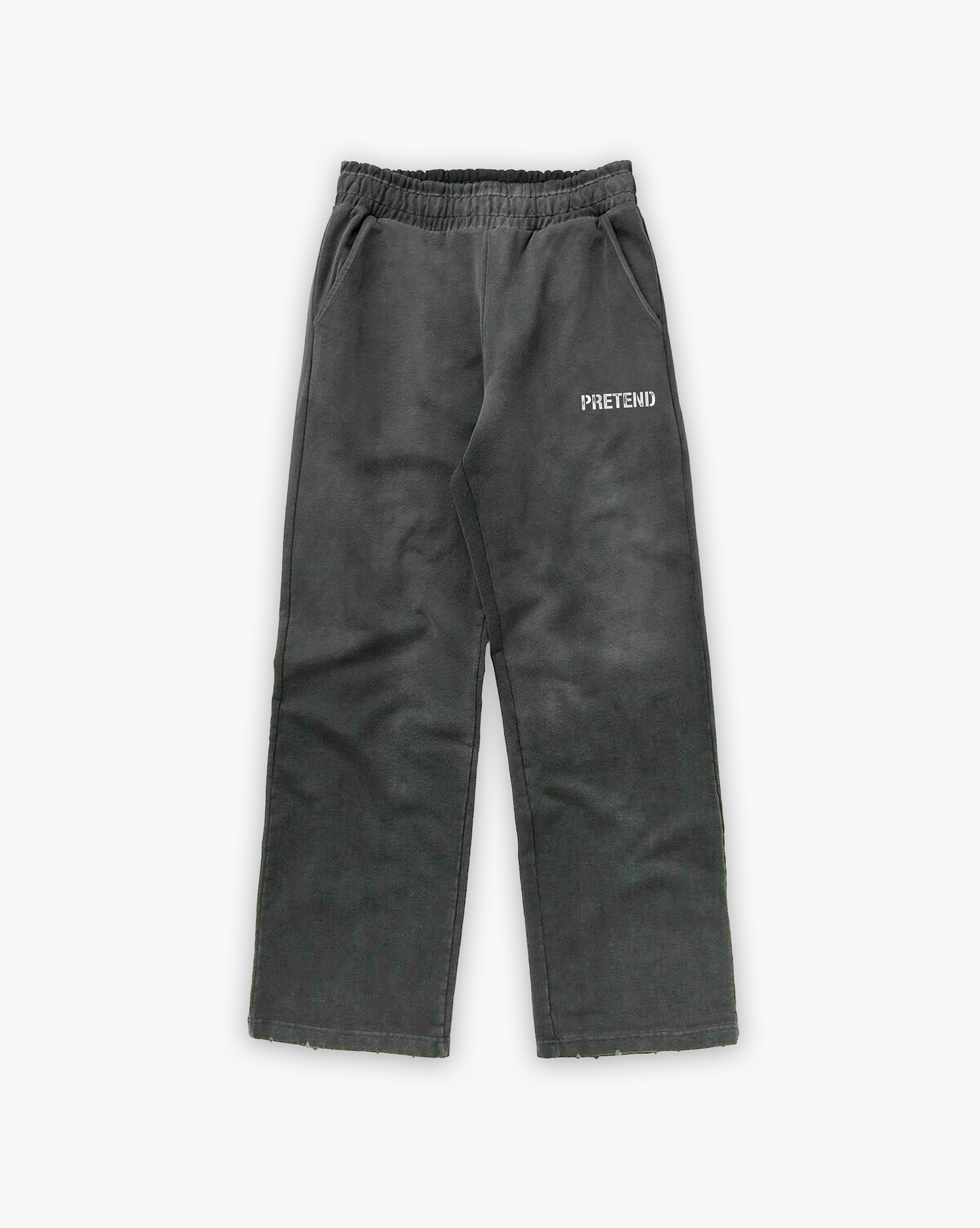 ACID WASHED & DISTRESSED SWEATPANTS