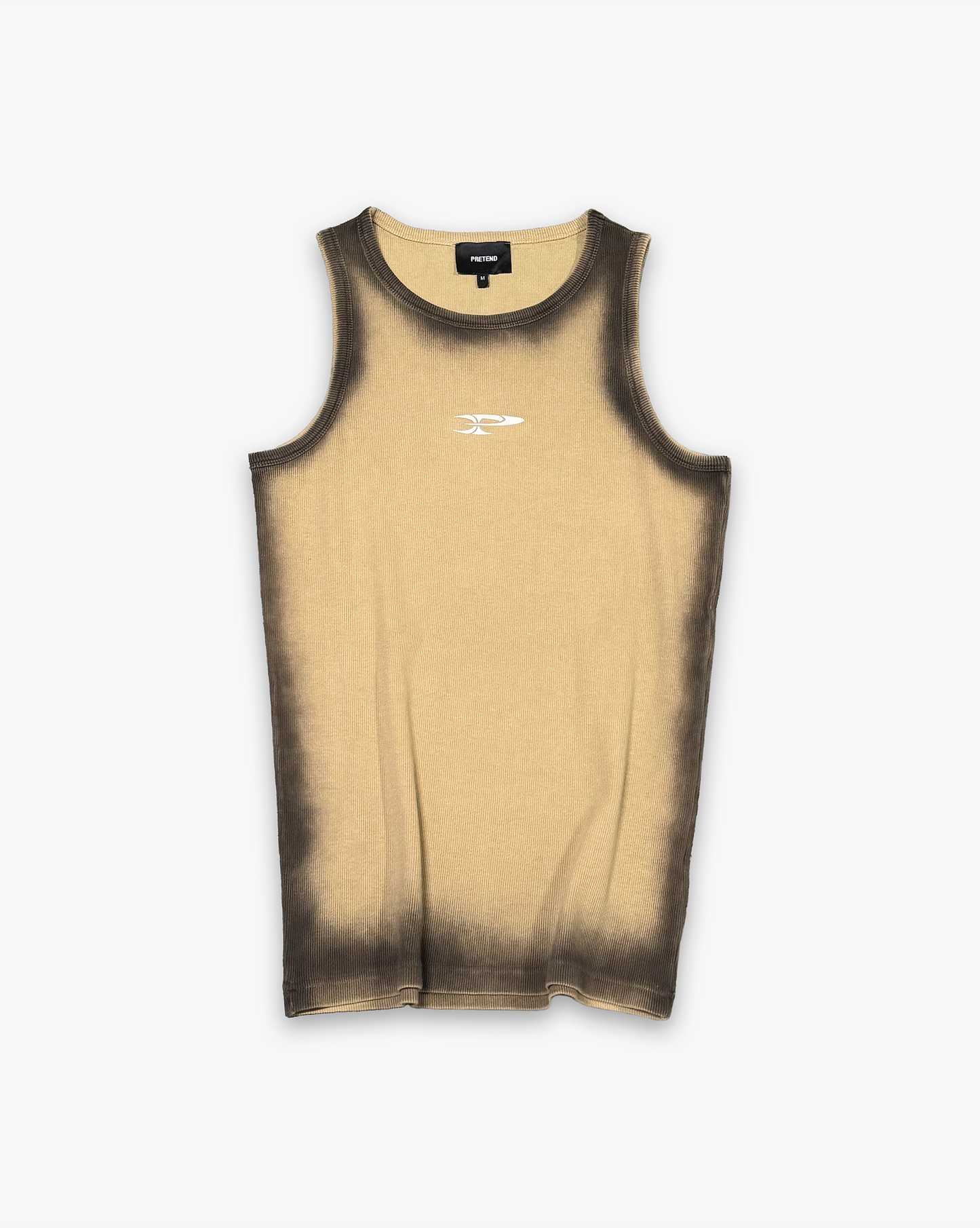 RAW RIBBED TANK TOP - DUNE