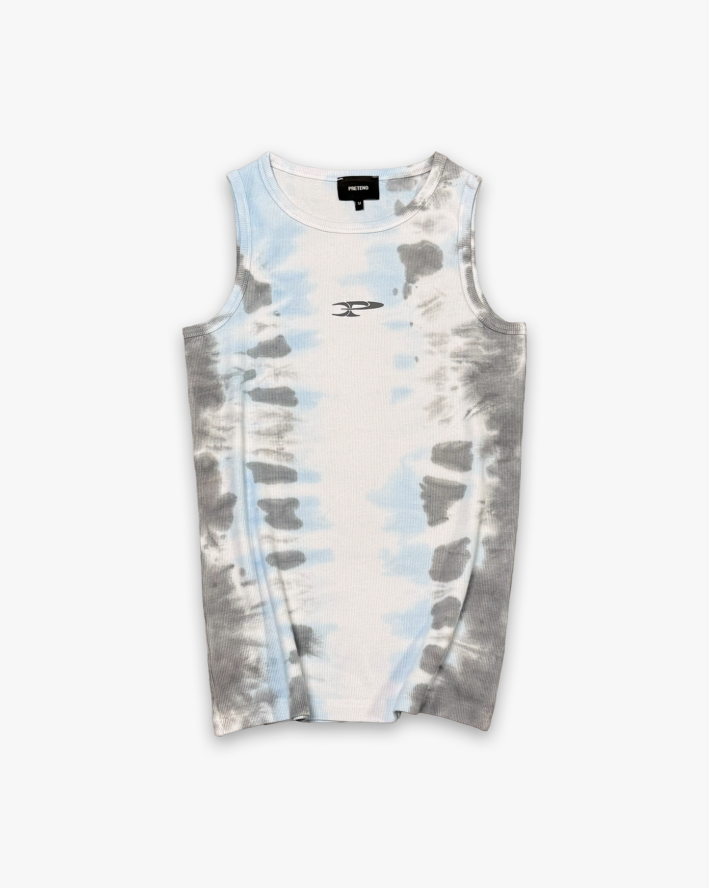 RAW RIBBED TANK TOP - GLACIAL