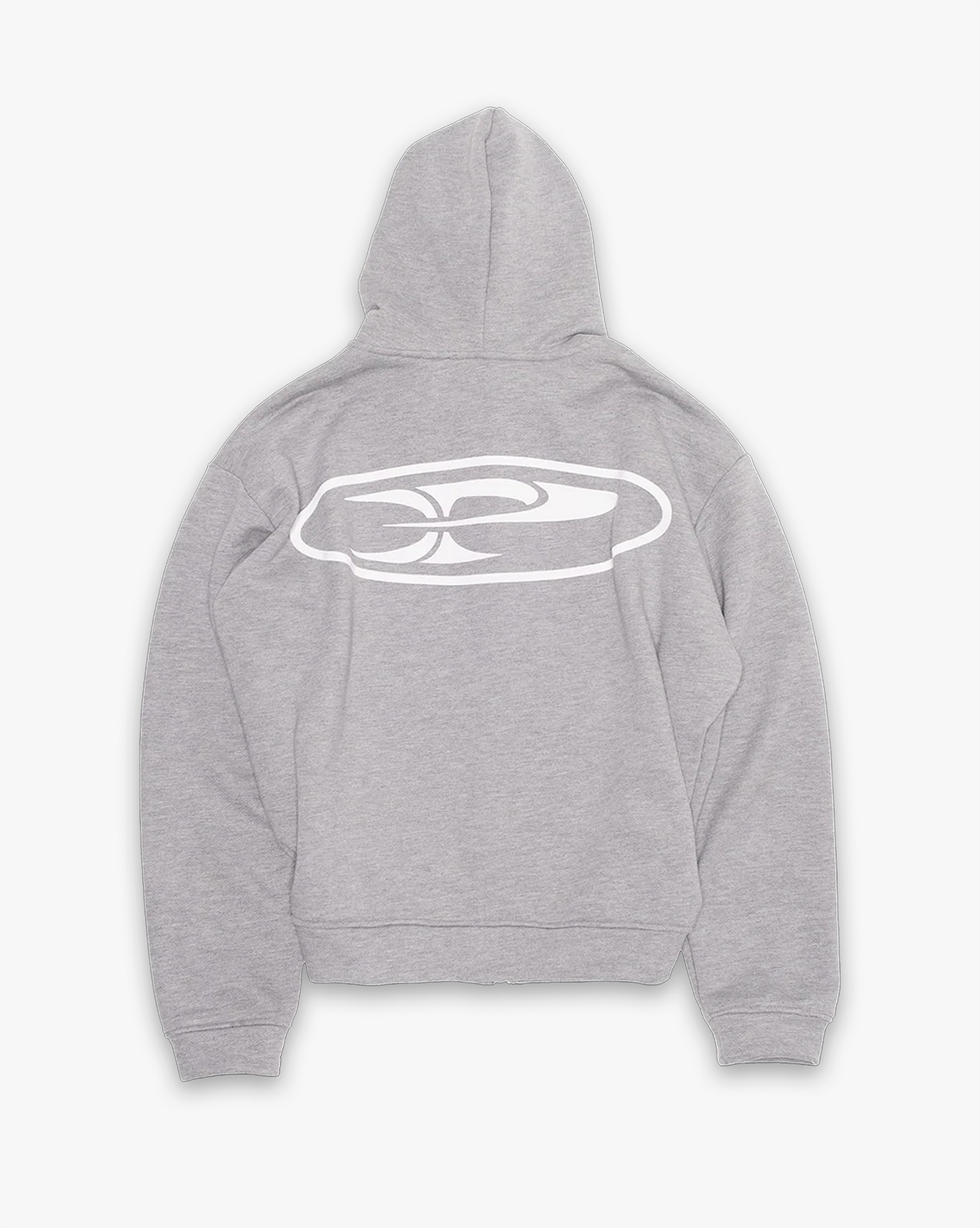 RAW ZIP HOODIE - ASH GREY