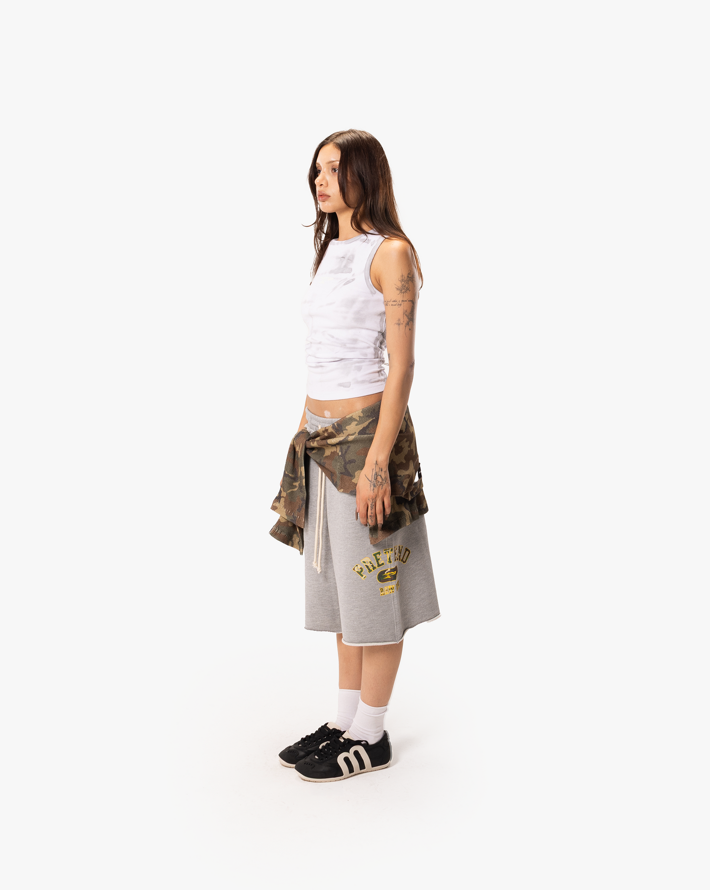 DIV. CAMO SHORTS - HEATHER GREY