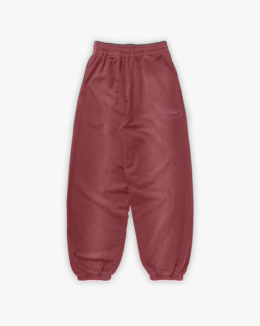 PERFORMANCE SWEATPANTS - FADED BURGUNDY