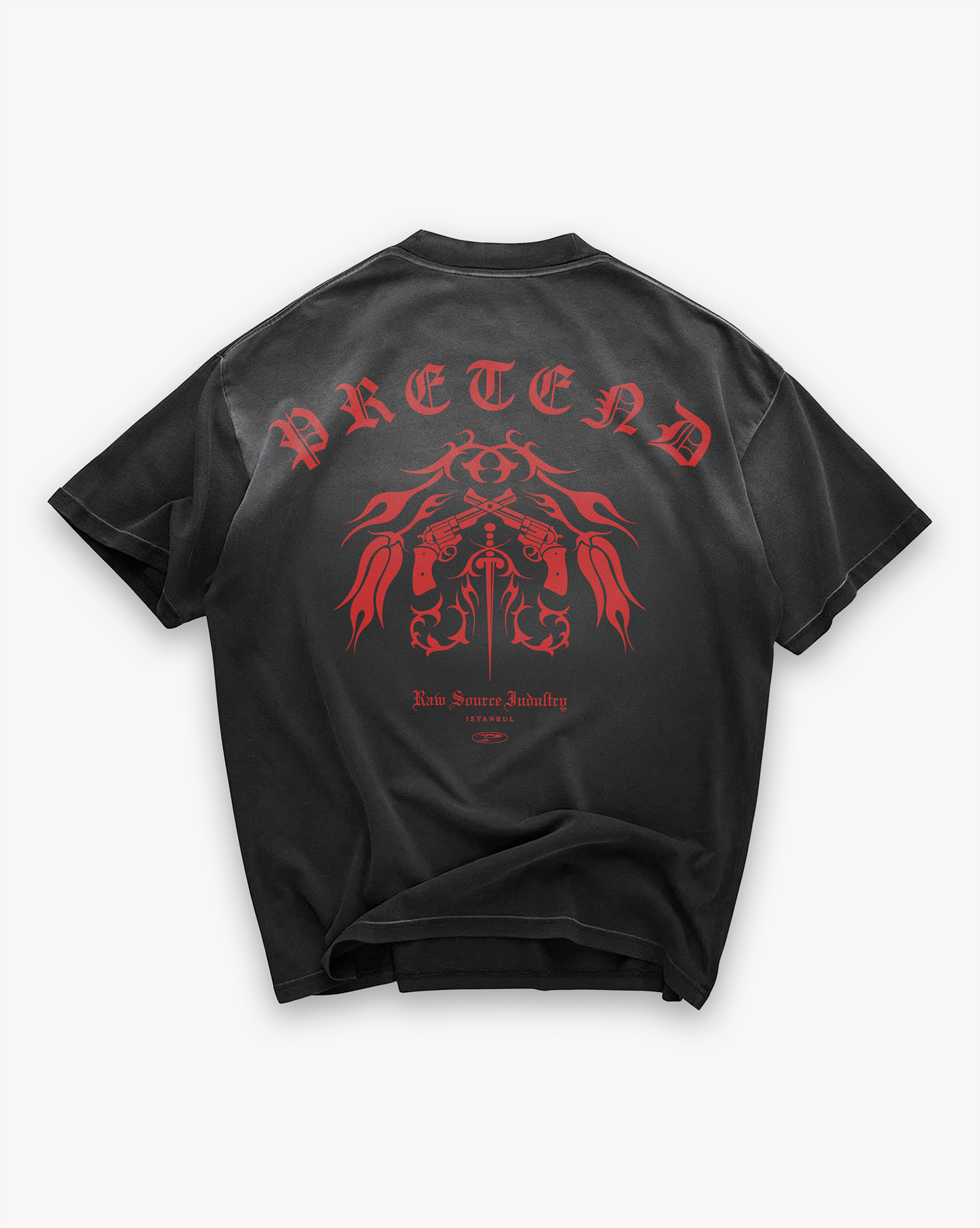 PRETEND MAFIA TEE - AGED BLACK