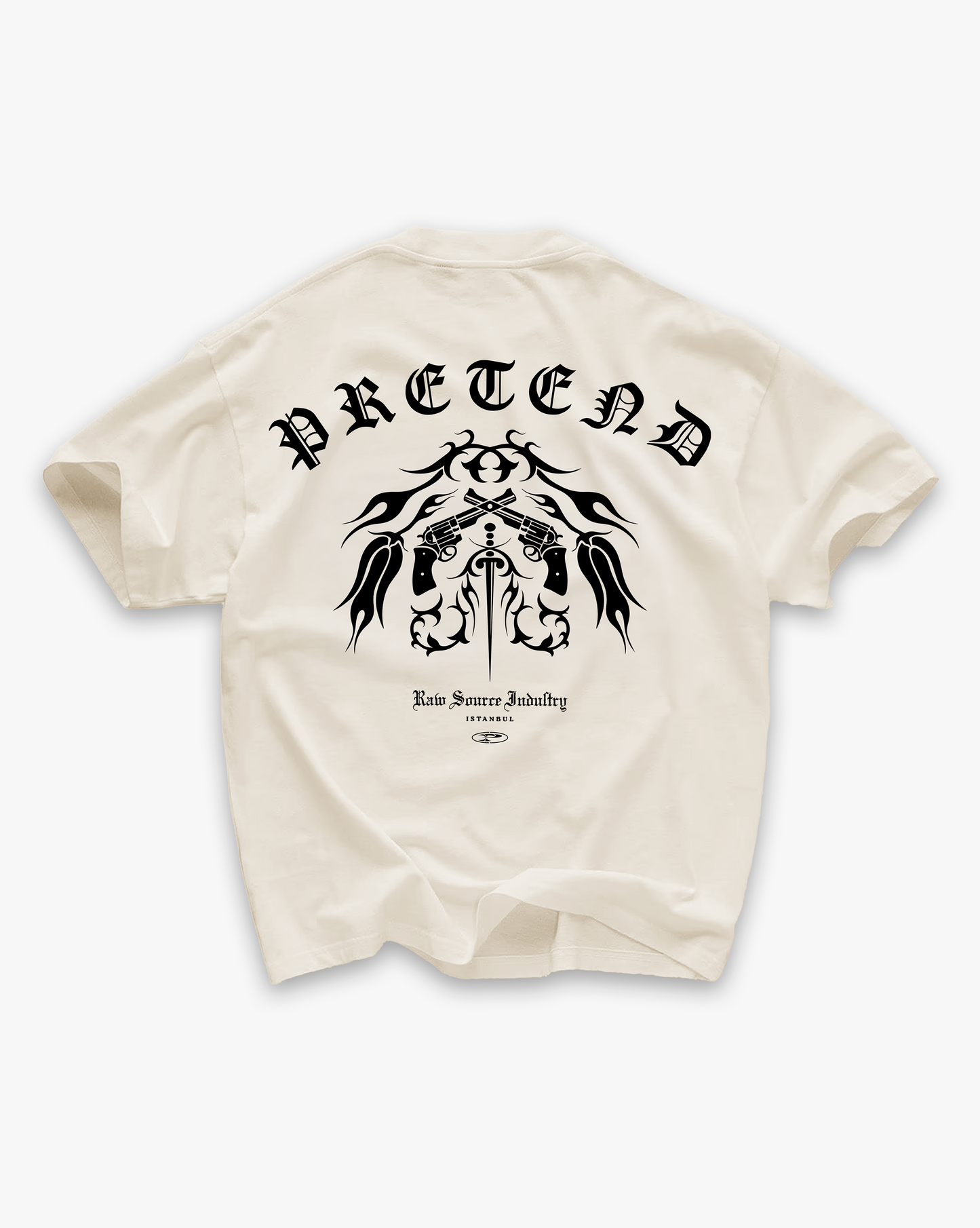 PRETEND MAFIA TEE - BUTTERCREAM