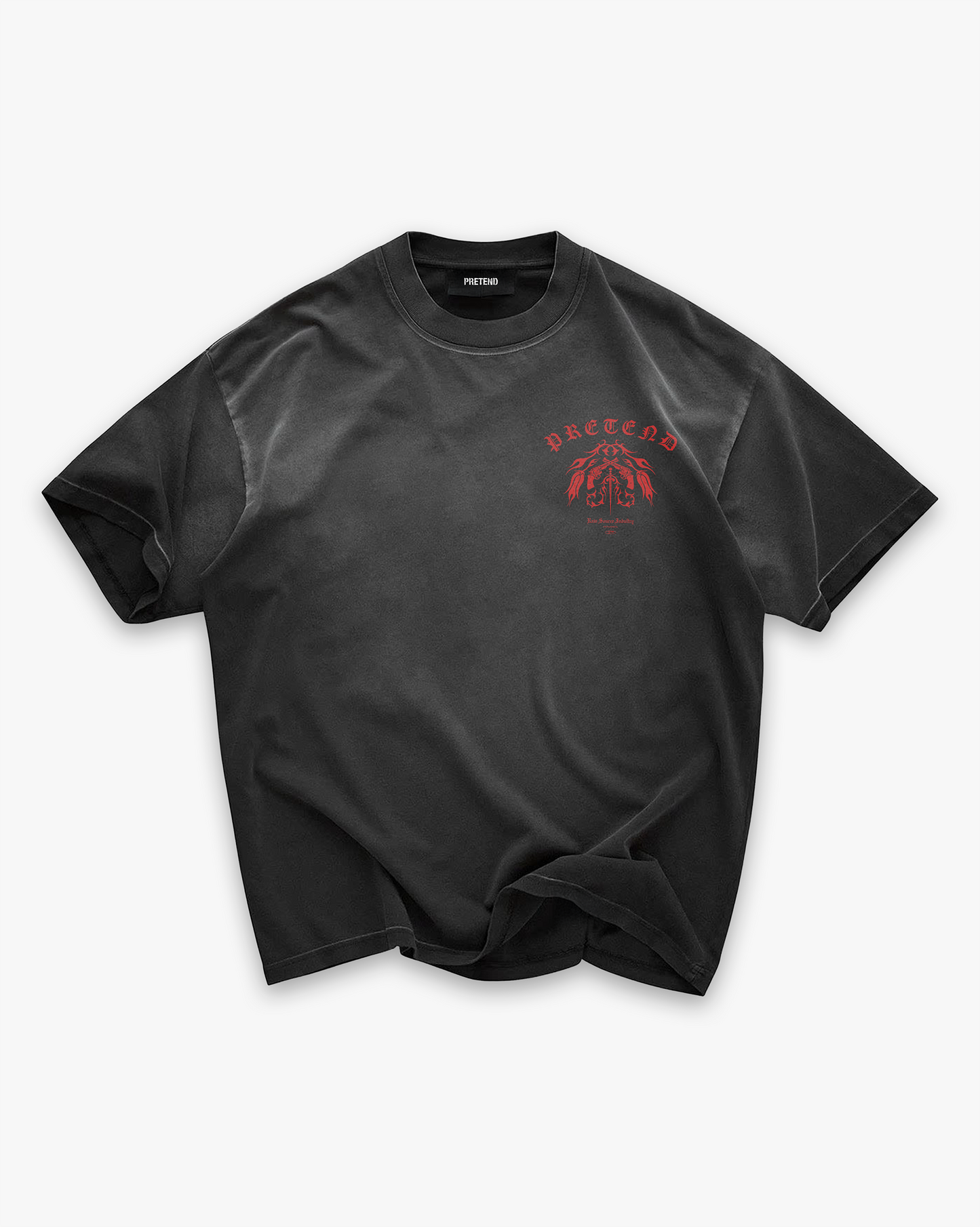 PRETEND MAFIA TEE - AGED BLACK