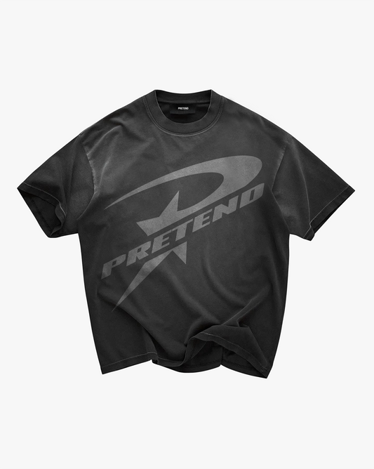 P-STAR TEE - STAINED BLACK