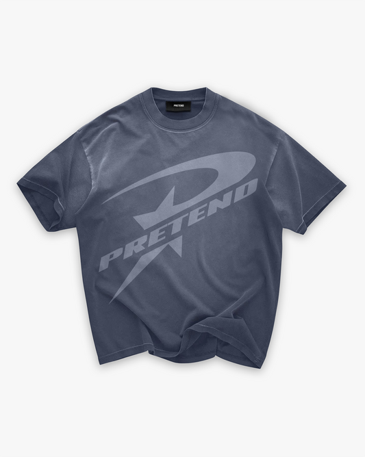 P-STAR TEE - STAINED BLUE