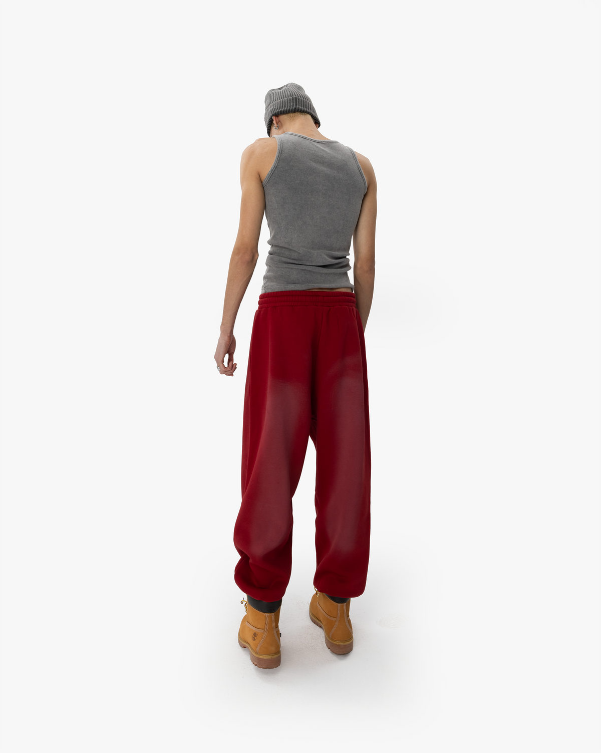 PERFORMANCE SWEATPANTS - FADED BURGUNDY