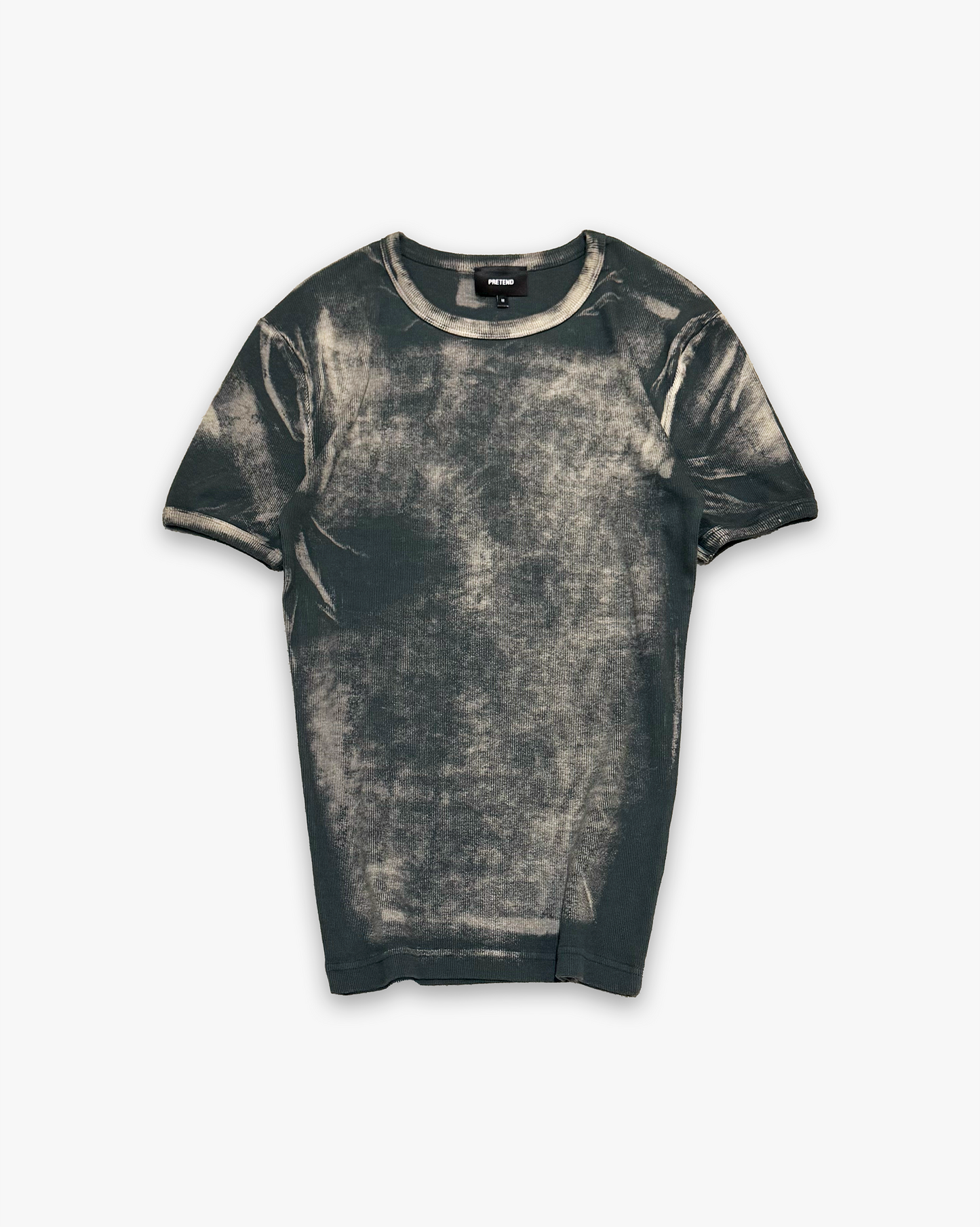 RAW RIBBED TEE - SMOKE