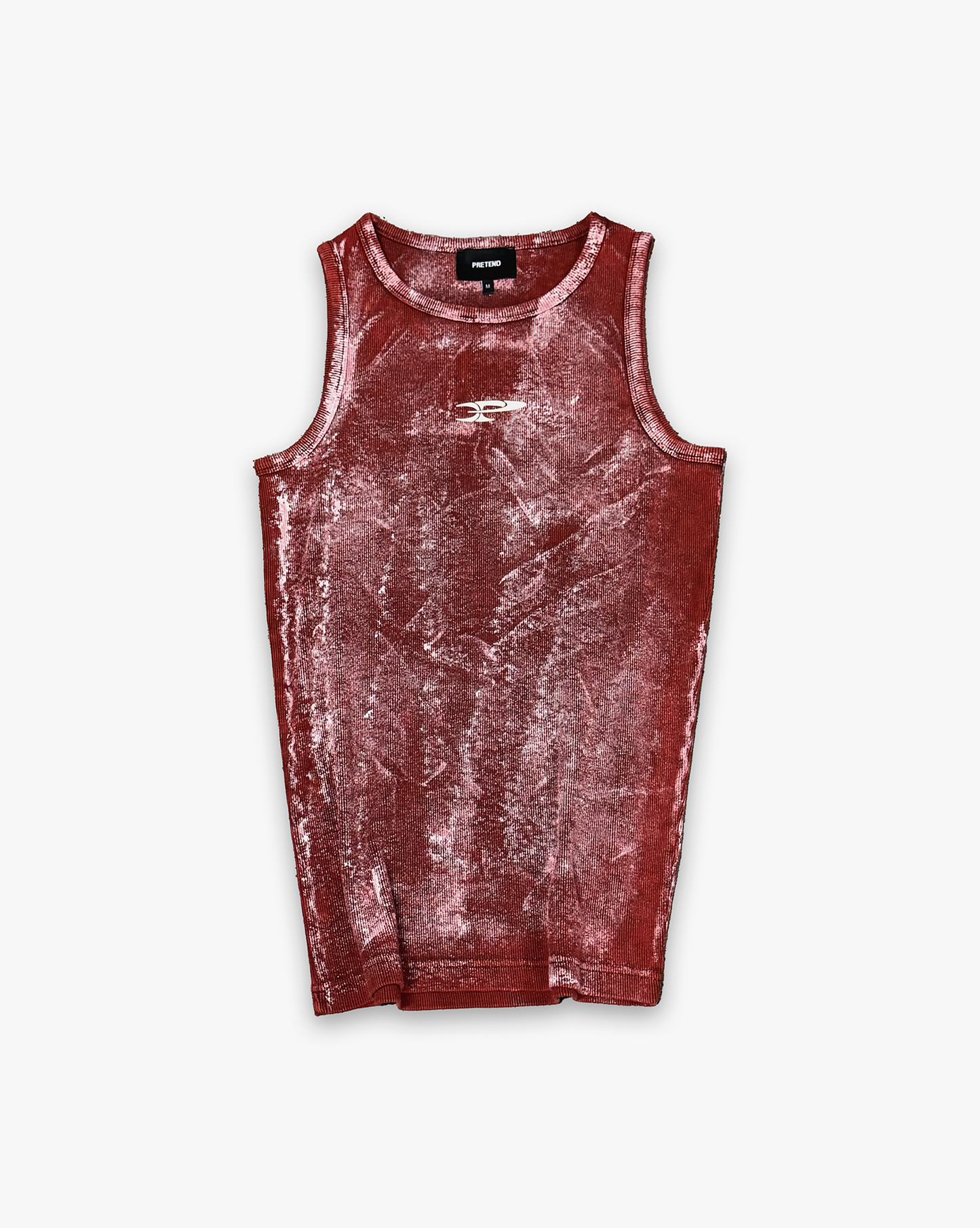 RAW RIBBED TANK TOP - RUST