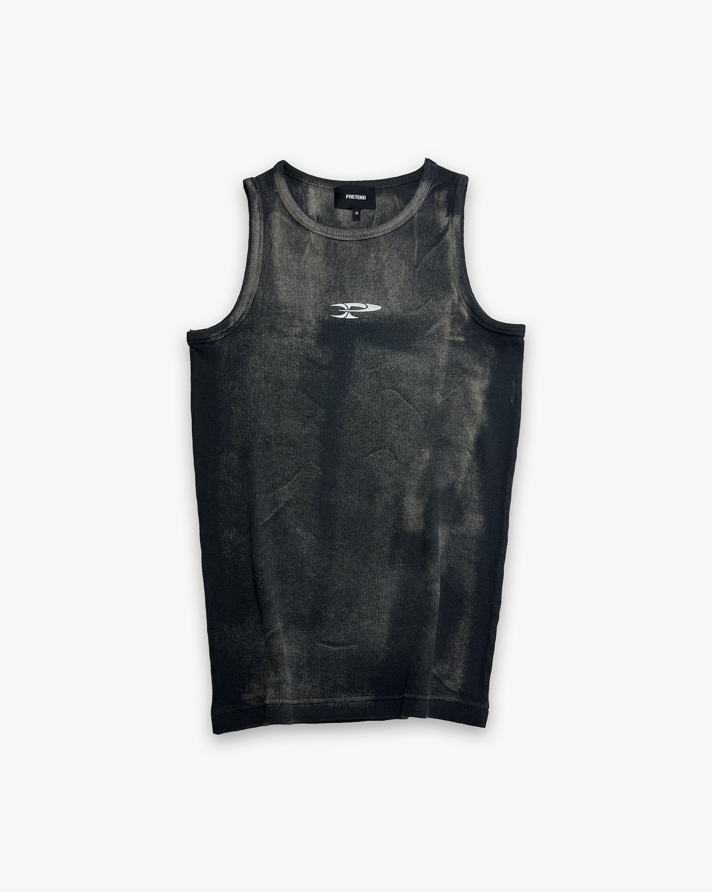 RAW RIBBED TANK TOP - SLATE
