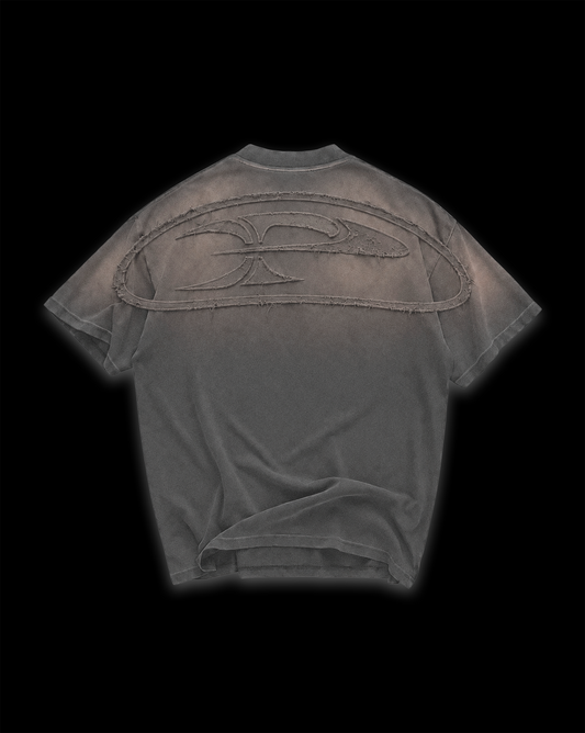 RAW FADED APPLIQUE TEE - ANTRASIT