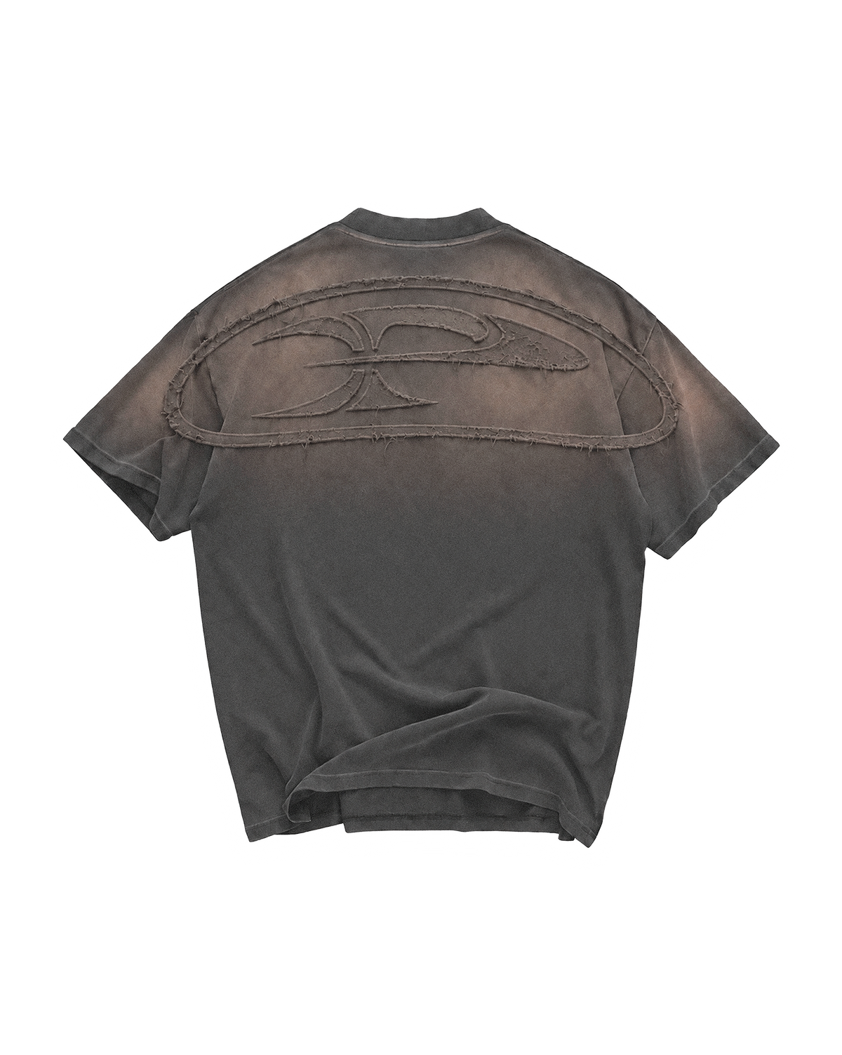 RAW FADED APPLIQUE TEE - ANTRASIT